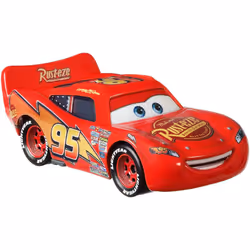 Disney Pixar Cars Disney and Pixar Cars Lightning McQueen with Rusteze Sign, Car, 3 yr(s), Metal, Multicolour, Red