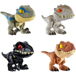 Mattel Jurassic World Snap Squad Dinosaur Toys  Small Dino Figures with Opening Clip-On Jaws  Portable Collectibles