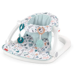 Fisher-Price Portable Baby Chair Sit-Me-Up Floor Seat With Developmental Toys & Machine Washable Seat Pad  Pacific Pebble