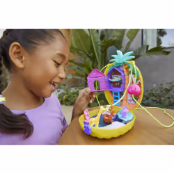 Polly Pocket TROPICOOL Pineapple Purse, Action/Adventure, 4 yr(s), Multicolour, Plastic
