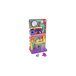 Polly Pocket Pet Place with 4 Floors of Fun, 2 Micro Dolls, 1 Sticker Sheet and 5 Micro Accessories, GKL55
