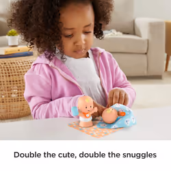 Little People Snuggle Twin Figures - Bear Twins