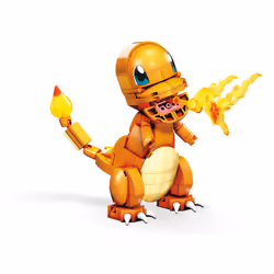 MEGA Pokémon Build & Show Charmander toy building set, 4 inches tall,