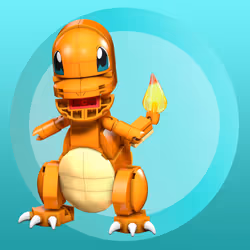 MEGA Pokémon Build & Show Charmander toy building set, 4 inches tall, - Additional view 4