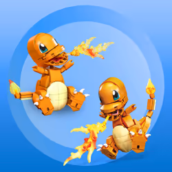 MEGA Pokémon Build & Show Charmander toy building set, 4 inches tall, - Additional view 6