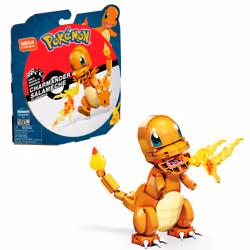 MEGA Pokémon Build & Show Charmander toy building set, 4 inches tall, - Additional view 7