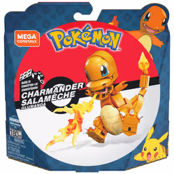 MEGA Pokémon Build & Show Charmander toy building set, 4 inches tall, - Additional view 8