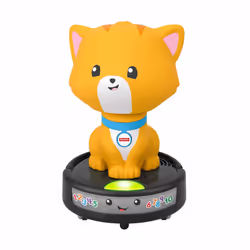 Fisher-Price Crawl-after Cat on a Vac, 0.9 yr(s), Sounding, Speaking function, Plastic, Black, Yellow