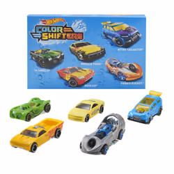Hot Wheels Color Shifters 5- Pack Assortment, Vehicle set, 3 yr(s), Metal, Plastic, Assorted colours