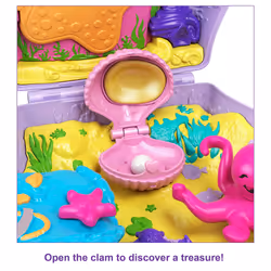 Polly Pocket Tiny Power Seashell Purse Playset - Additional view 8