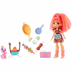 Enchantimals Cave Club Wild About BBQs with Emberly, Fashion doll, Female, 4 yr(s), Girl, 254 mm, Multicolour