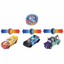 Disney Pixar Cars Color Changers Lightning McQueen, Mater & Jackson Storm 3-Pack
