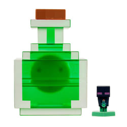 Mattel Minecraft Carry Along Potion Plus Exclusive Mini Figure  Carrying Case for Mini Figures  Based on Minecraft Video Game  Toys for Kids Age 6 and