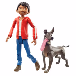 Mattel Disney Pixar Coco Miguel Action Figure 5.6-in Movie Character Toy with 3.6-in Dante Dog Figure Highly Posable with A ...