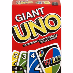 Mattel Games Giant UNO Card Game for Kids, Adults & Family Night, Ove