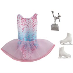 Barbie Ice Skating Outfit Fashion Pack Career Doll Clothes Trophy and Skates