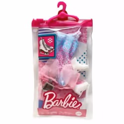 Barbie Ice Skating Outfit Fashion Pack Career Doll Clothes Trophy and Skates