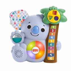 Fisher-Price Linkimals Counting Koala, Children's electronic animal, 0.75 yr(s), Dutch, 850 g, Multicolour