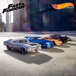 Hot Wheels Fast & Furious Collection of 1:64 Scale Vehicles from The Fast Film Franchise  Modern & Classic Cars  Great Gift for Collectors & Fans of T