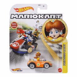 Hot Wheels Mario Kart MarioKart Princess Daisy and Wild Wing, Car, 3 yr(s), Orange