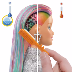 Barbie Totally Hair Leopard Rainbow Hair Doll