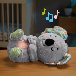 Fisher-Price This musical plush toy is perfect for helping settle and calm your baby, with a cute koala design with customisable sounds and lights. From newborn.