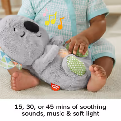 Fisher-Price This musical plush toy is perfect for helping settle and calm your baby, with a cute koala design with customisable sounds and lights. From newborn. - Additional view 8
