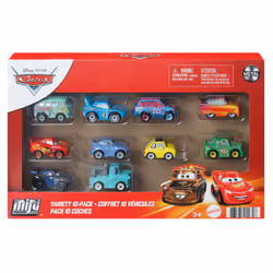 Disney Pixar Cars Mini Racers 10-Pack, Vehicle set, 3 yr(s), Metal, Multicolour