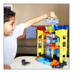 Hot Wheels City Stunt & Splash Car Wash, play set, 4 yr(s), Plastic, Multicolour