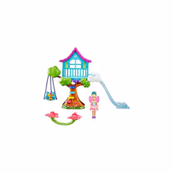 Barbie Dreamtopia Chelsea Fairy Doll and Fairytale Treehouse Playset with Seesaw, Swing, Slide, Pet and Access
