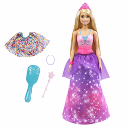 Barbie Dreamtopia 2-In-1 Princess, Fashion doll, Female, 3 yr(s), Girl, Multicolour