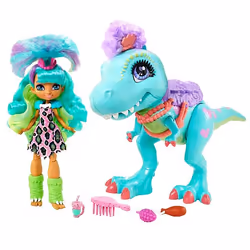 Enchantimals Cave Club Rockelle Tyrasaurus, Fashion doll, Female, 4 yr(s), Girl, Multicolour