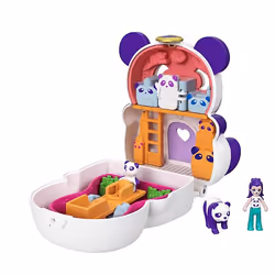 Polly Pocket Flip & Find Panda Compact, Animal, 4 yr(s), Multicolour