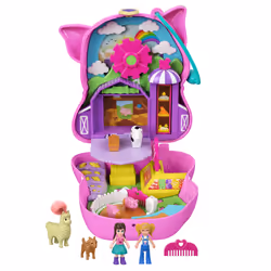Polly Pocket On The Farm Piggy Compact, Farm, 4 yr(s), Multicolour