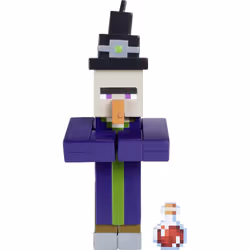 Minecraft Witch 3.25 3.25"""" scale Video Game Authentic Action Figure with Accessory and Craft-a-block