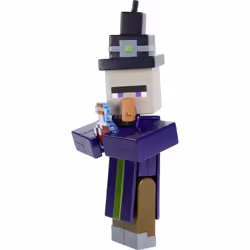 Minecraft Witch 3.25 3.25"""" scale Video Game Authentic Action Figure with Accessory and Craft-a-block