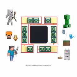 Minecraft Craft-A-Block Assortment Figures