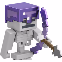 Mattel Minecraft Skeleton Craft-a-Block 2-Pk  Action Figures & Toys to Create  Explore and Survive  Authentic Pixelated Designs  Collectible Gifts for