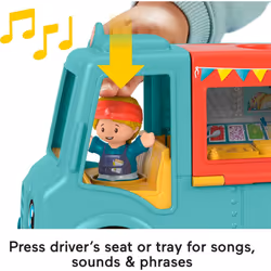 Fisher-Price Little People Musical Toddler Toy Serve It Up Food Truck
