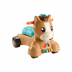 Fisher-Price Walk, Bounce & Ride Pony, 0.6 yr(s), 4 wheel(s), Plastic, Multicolour, Batteries required
