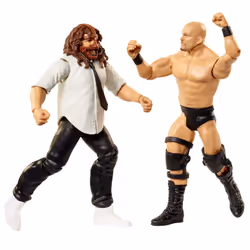 WWE MATTEL Stone Cold Steve Austin vs Mankind Championship Showdown 2 Pack 6 in Action Figures High Flyers Battle Pack for Ages 6 Years Old and Up