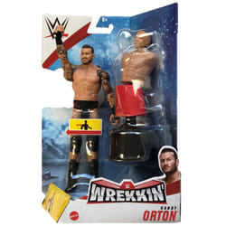WWE Wrekkin Randy Orton 6-in Action Figure with Punching Action  Gripping Hands & Bendable Chair Accessory  Poseable 6-in Gift for Ages 6 Years Old &