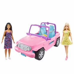 Barbie Dolls and Vehicle, Fashion doll, Female, 3 yr(s), Girl, 184.1 mm, Multicolour