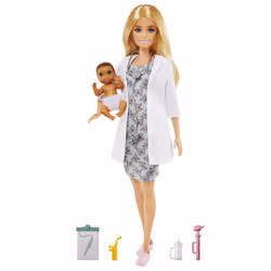 Barbie BABY DOCTOR DOLL, Fashion doll, Female, 3 yr(s), Girl, 317.5 mm, Multicolour