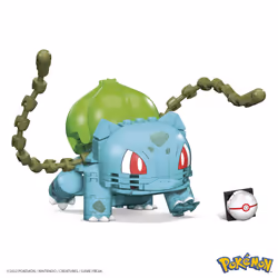 MEGA Pokémon Building Toy Kit Bulbasaur (175 Pieces) with 1 Action Figure for Kids