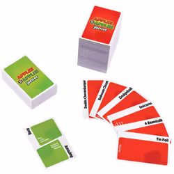 Mattel Games Apples to Apples Junior Kids Game  Card Game for Family Night with Kid-Friendly Words to Make Crazy Combinations