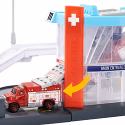 Matchbox Action Drivers Helicopter Rescue Playset