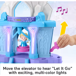 Disney Frozen Toy  Little People Playset with Anna and Elsa Toys Lights and Music for Toddlers  Elsa's Enchanted Lights Palace