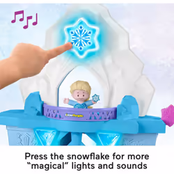 Disney Frozen Toy  Little People Playset with Anna and Elsa Toys Lights and Music for Toddlers  Elsa's Enchanted Lights Palace