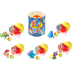 Mattel Pixar Surprise Party Crushable Pinata Ball with Clippable Movie Character Figure  Bouncy Ball & Sticker  Gift for Kids 4 Years Old & Up